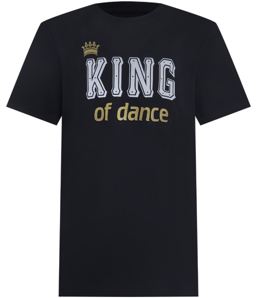 Футболка King of Dance, цвет черный