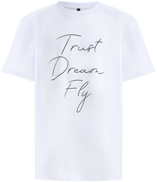Футболка Trust.Fly.Dream, цвет белый